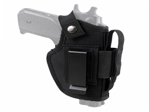 

universal belt hip holster with magazine for concealed carry fits g26 27 43 45 9mm lc9 taurus colt bouth hands use iwb cowboy hol9787207