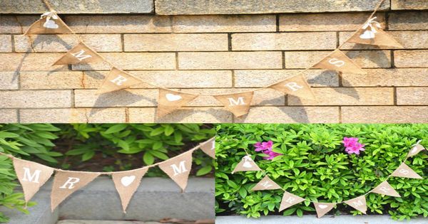 

wedding sign pography props wedding decor personalized mr mrs decoration for party triangle flag wedding supplies8135667