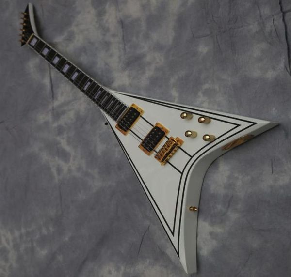 

quality guitar randy rhoads vsolid body white colors01232673441
