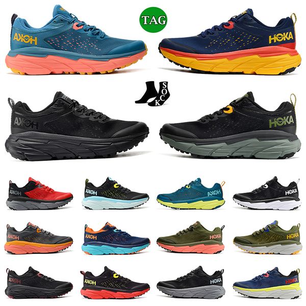 

hoka one one challenger atr 6 running shoes mens womens hokas sneakers outer space black thyme people blue coral jogging athletic outdoor tr
