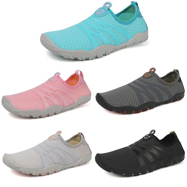 

2023 anti-slip wear resistant beach casual mesh shoes men woman black gray blue pink trainers outdoor for all terrains