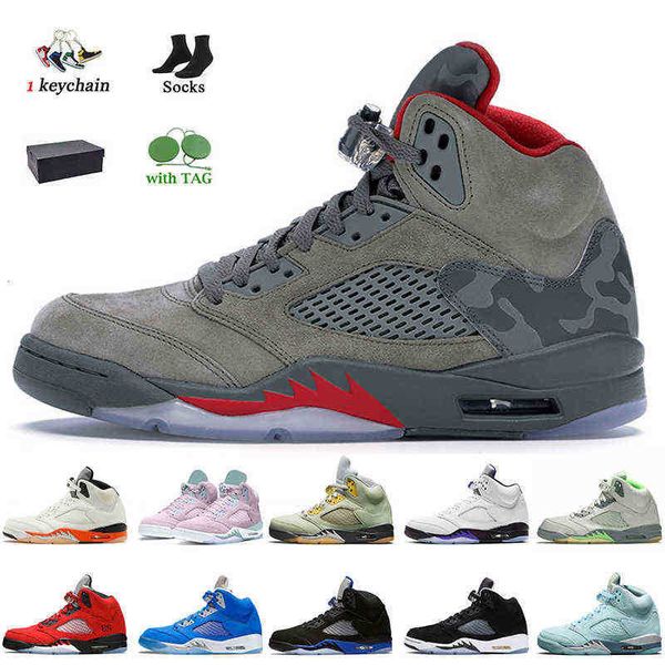 

camo 5s high og outdoor shoes women mens jumpman 5 easter concord shattered backboard raging bull bluebird unc racer blue flo air og designe, Black