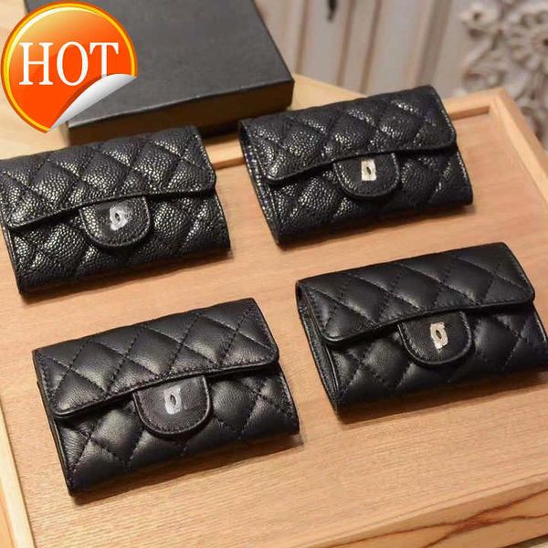 

brand designer change purse card pack cow pickup bag 2023 new zero purse leather caviar rhombus key coin foreign trade wholesale shipment fa
