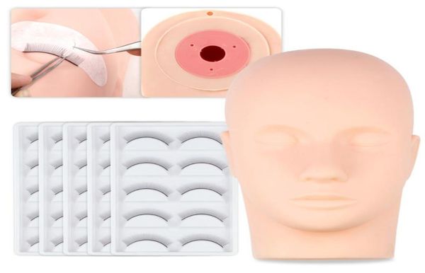 

false eyelashes eyelash extension mannequin head practice beginner training set silicone practicing lash suppliesfalse5602244