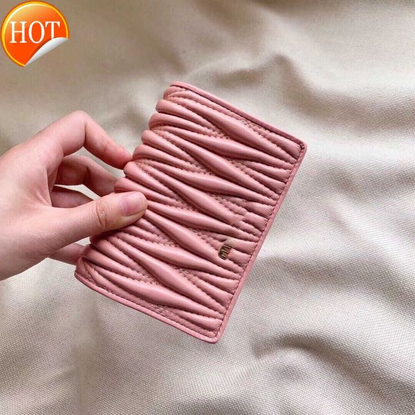 

luxury brand designer wallets card bag 2023 the latest women's fashion texture purse multi-function portable everything factory direct, Red;black