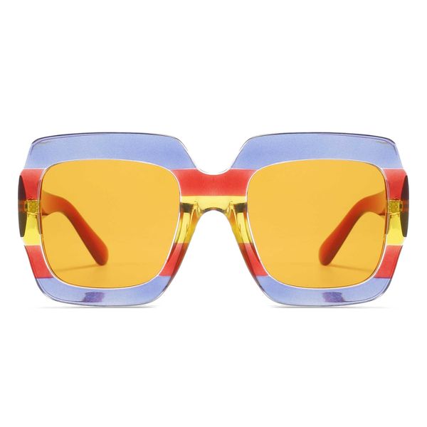 

sunglasses boxed glasses thick frame sunglasses for women 230628, White;black