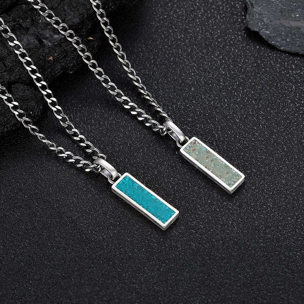 

sterling silver emblem green pendant personalized trend enamel necklace