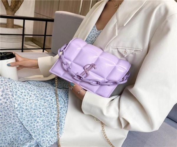 

pb0001 4colors simple fashion crossbody bag messenger bags single shoulder bag mini square bags chain handbag 14x18x6cm4468692