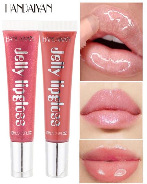 

drop handaiyan jelly lip gloss moisturizing shiny glitter liquid lipstick clear lipgloss beauty cosmetics lip tint make up4569487