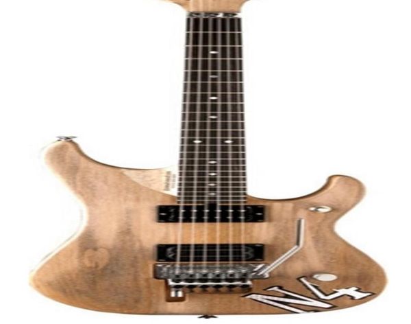 

natural n4 electric guitar ash body maple neck floyd rose tremolo tailpiece abalone dot inlays chrome hardware1912192