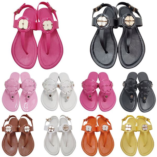 

miller patent leather sandal for women designer embossed slides black white silver brown pink red gold orange womens metallic snake flip flo