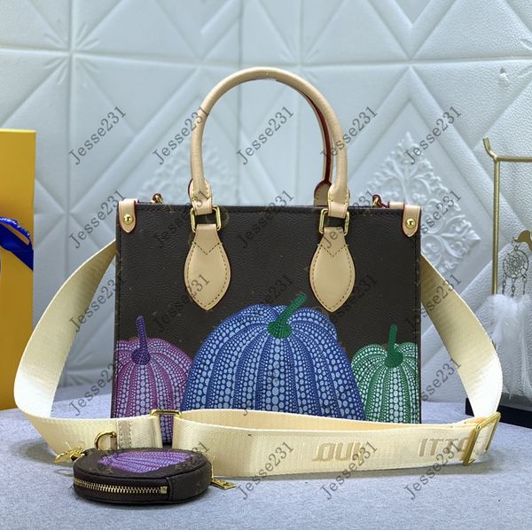 

10a designer bag womens 2pcs set genuine leather onthego pm bag handbags shoulder bags crossbody bag tote bag embossing purse wallets with o