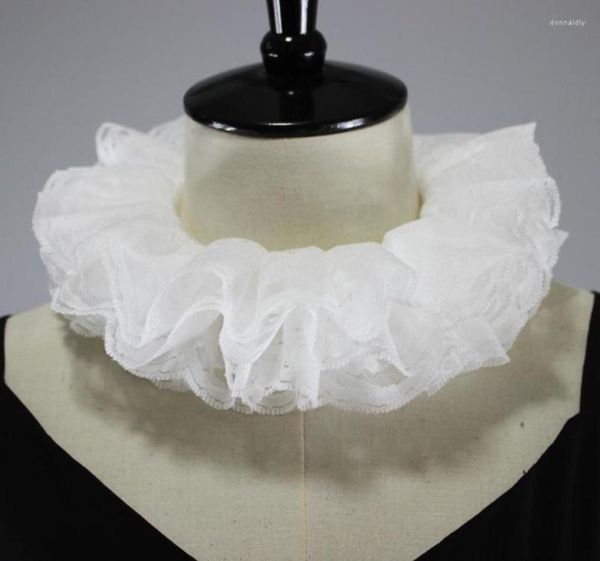 

bow ties fashion women ruffles stand fake collar suit lace detachable collars girls dress shirt decorative female false neck ruff 6345826, Black;gray