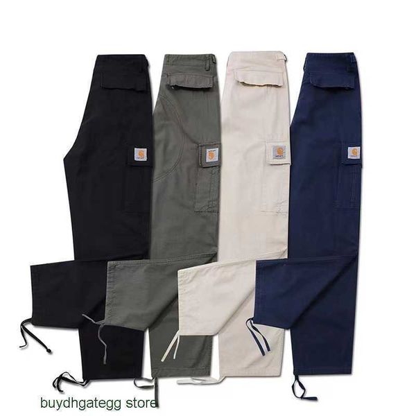

5h55 fashion men's and women's trousers tooling brand carhart new autumn winter cargo military style lovers loose straight multi p, Black