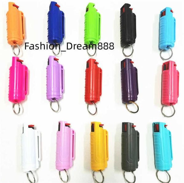 

defense 20ml spray keychains outdoor self-defense tool keychain multi-color keyring accessories self-defense tools for women and men 15 colo, Silver