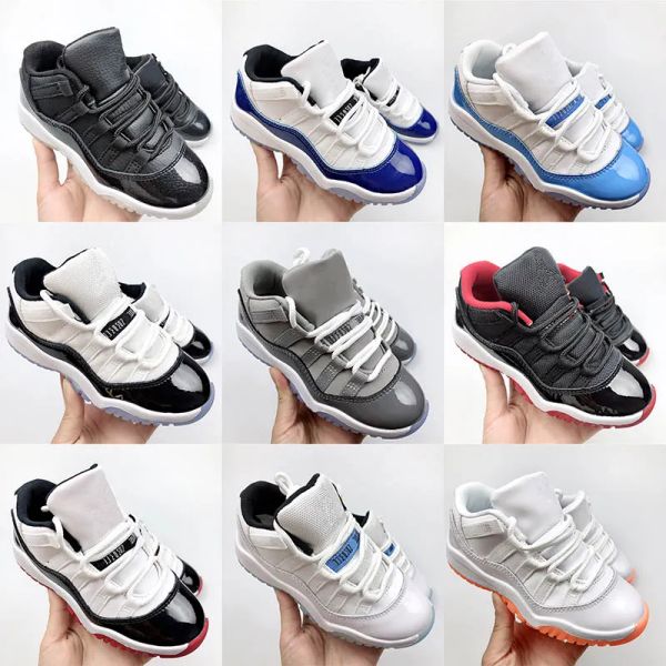 

cool grey kids shoes 11s low black boys grey sneaker 11 j designer basketball cherry trainers baby kid youth toddler infants children boy gi