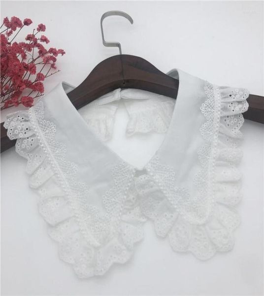 

bow ties 2022 fashion white lace big lapel fake collar for women doll detachable shirt false blouse neckwear accessories1532724, Black;gray