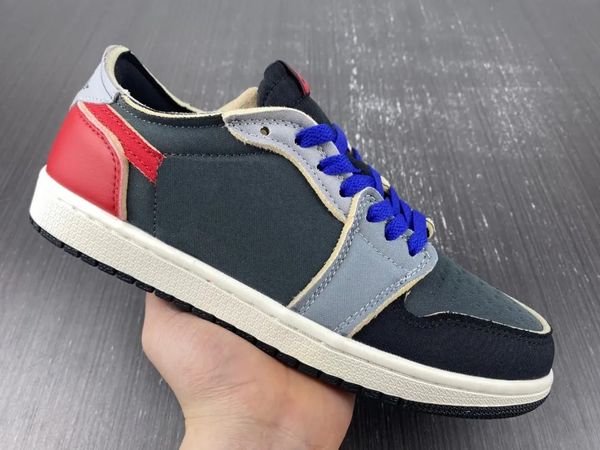 

original jumpman 1s low men women shoes multi black grey red blue designer basketball shoes outdoor sneakers size available fast delivery wi
