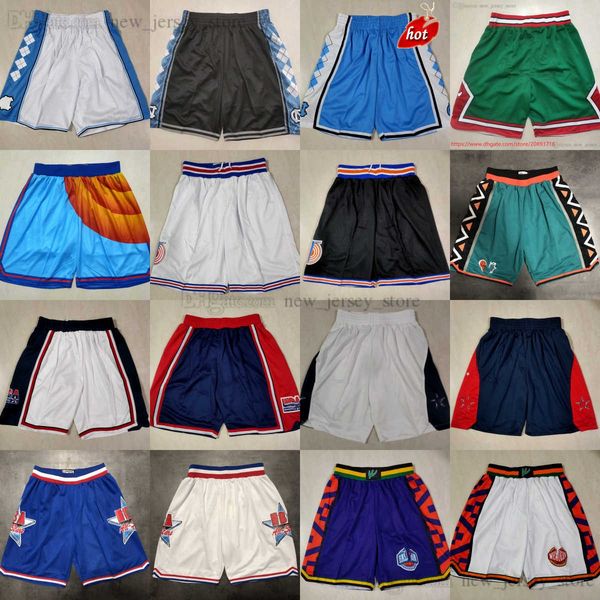 

classic retro mesh basketball shorts movie breathable gym training beach pants 1992 all-star blue sweatpants pant sport short carolina colle, Black