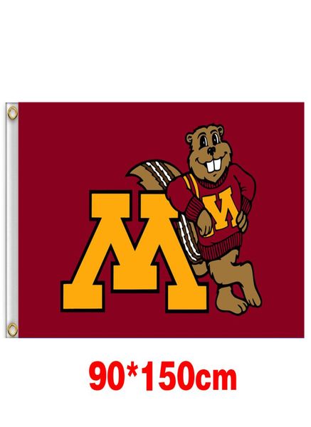 

minnesota golden gophers university college flag 150cm90cm 3x5ft polyester custom any banner sports flag flying homegarden outdo2757318