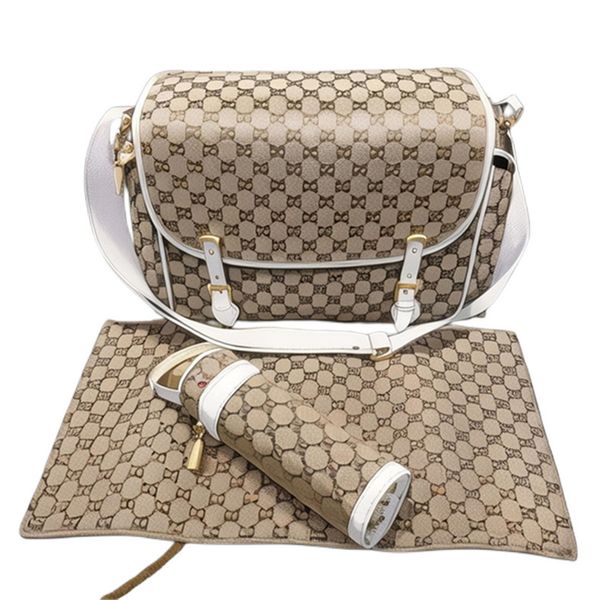 

the latest mother bag baby designer care diaper bag 3 piece set boys and girls mother bag replacement pad bottler 3 / set #029