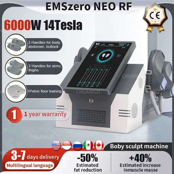 

beauty equipment hi-emt nova electromagnetic muscle stimulator emszero rf fat burning shaping 14 tesla 6000w