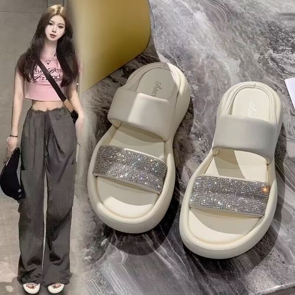 

women's fashion slippers summer lovely beautiful fairy wind outdoor comfortable soft sole foot massage sandals, Black