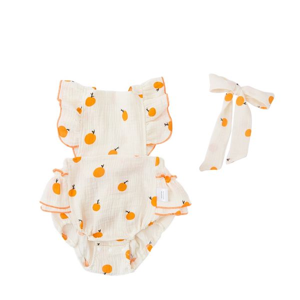 

happy flute cotton baby clothes dresses and hair accessories for baby girls, Red;yellow