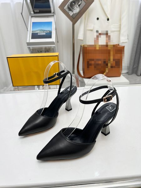 

suede sandals stiletto heels women's high heeled luxury designers ankle wraparound evening shoes 0623, Black