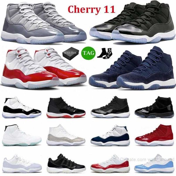 

cherry 11 basketball shoes men women jumpman 11s midnight navy cool grey 25th anniversary concord gamma blue mens trainers sport sneakeccrd#