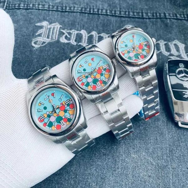 

mens watch 2023 designer watch movement automatic women's watch size 41 36 31 sapphire glass waterproof multi color dial mechanical wat, Slivery;golden