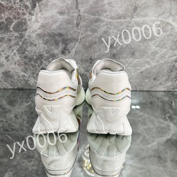 

2023 new luxury designer sneaker men women reflective casual shoes genuine leather sneakers party calfskin quality shoe, Black