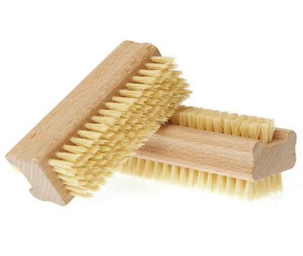 

natural boar bristle brush wooden nail brush foot clean brush body massage scrubber make up tools rra18596578529