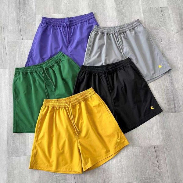 

fashion men's and women's shorts tooling brand carhart 2023 simple five color beachwear daily leisure sports crop rham, White;black