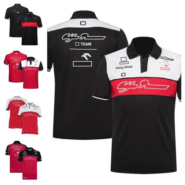

f1 team racing suit casual breathable quick-drying polo shirt plus size custom lapel t-shirt