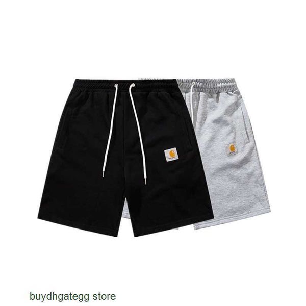 

16is fashion men's and women's shorts tooling brand carhart 2023 solid loose sports couple casual, White;black