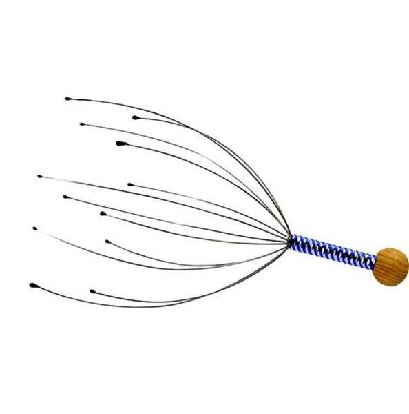

head relax massager hair held spa scalp neck stress relief massage release head physician steel ball massager8168869
