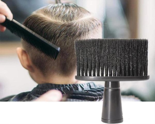 

hair brushes professional soft black neck face duster barber clean hairbrush beard brush salon cutting hairdressing styling tool9889217, Silver