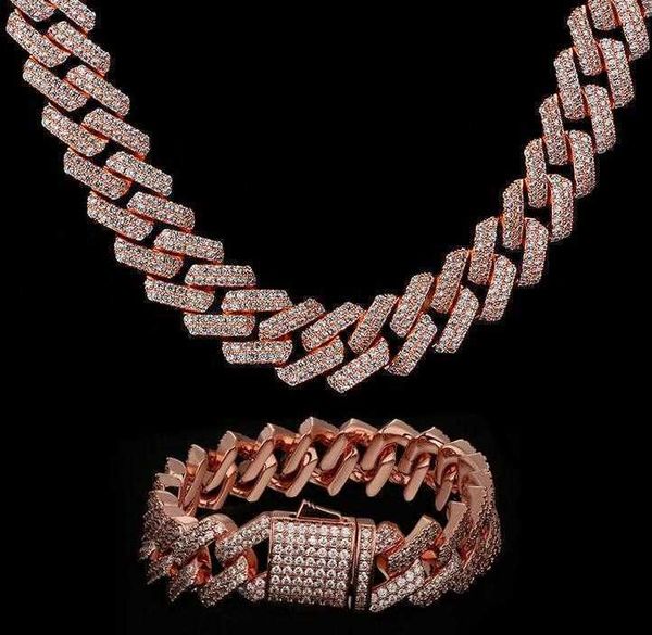 

iced out vvs moissanite sparkling chain custom 925 silver necklace cuban link sparkle chain necklace jewelry set for woman