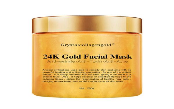 

grystal collagen gold woman039s facial face mask 24k gold collagen peel off facial mask face skin moisturizing firming2000739