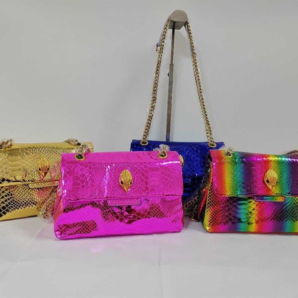 

in demand 4 style shoulder bags rainbow eagle head designer bag color splice chain crossbody bags snake pattern hardware luxurys handbag mes