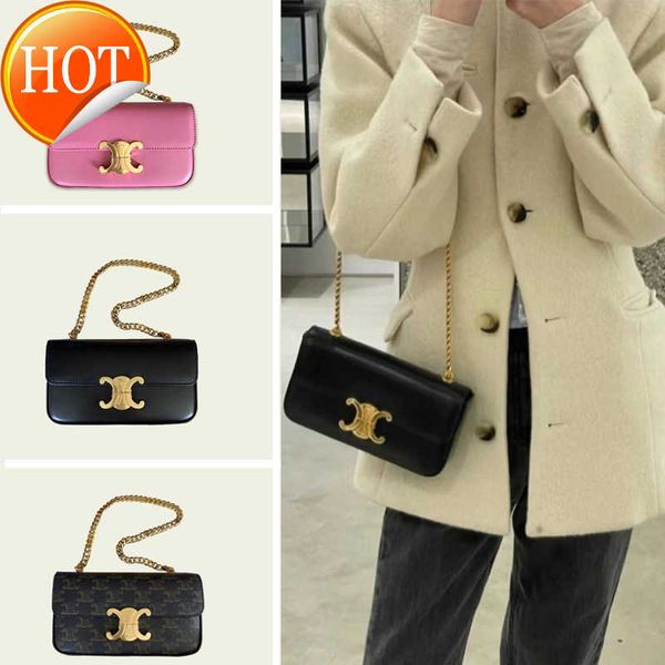 

women's designer bags lisa's same triumphal arch armpit women's leather small square old flower stick chain factory direct sa