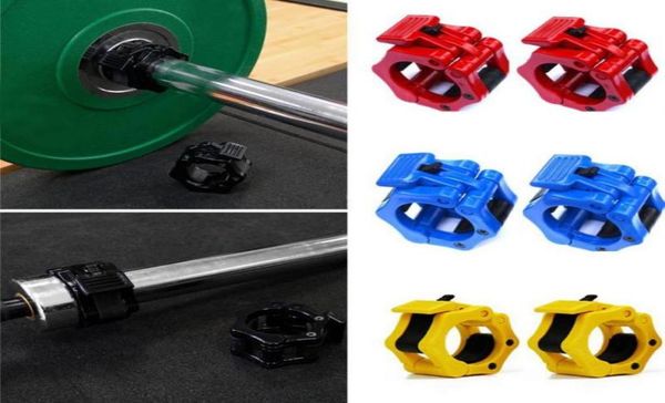 

1 pair 50mm dumbbell barbell clamp lock man weightlifting barbell buckle bodybuilding exercise fitness gym equipment accessories7326214