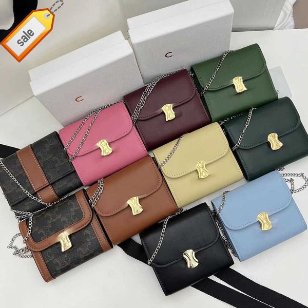

brand designer change purse card pack handbag gift box new sailin triumphal arch short wallet chain crossbody bag multi functional change fa