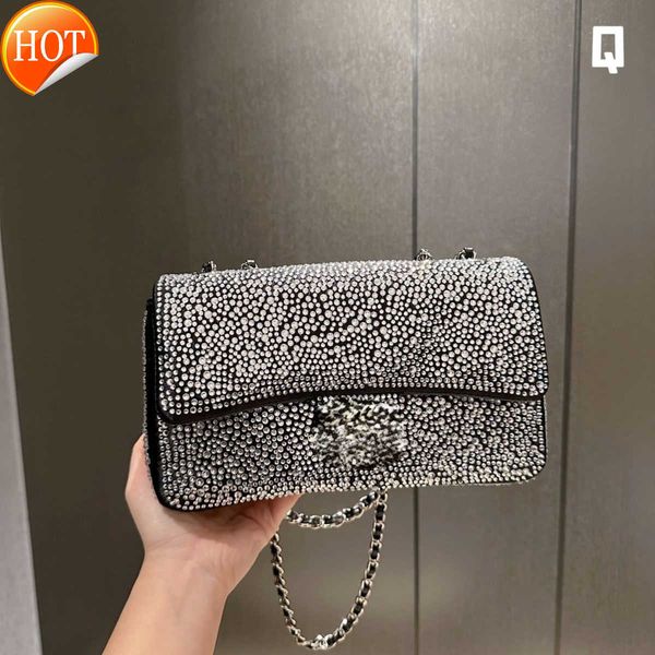 

women's brand designer shoulder bags 2023 new fashion texture full diamond cf single shoulders cross-body portable messenger bag factor