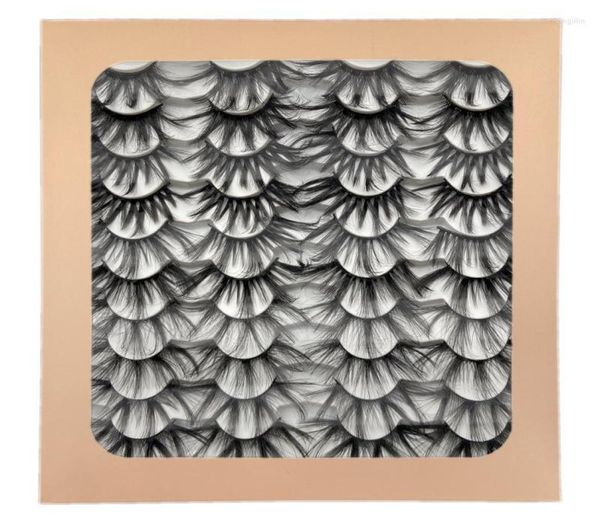 

false eyelashes 20 pairs wispy artificial synthetic thick crisscross faux mink hair soft handmade dramatic volume eye lashes makeu4800860