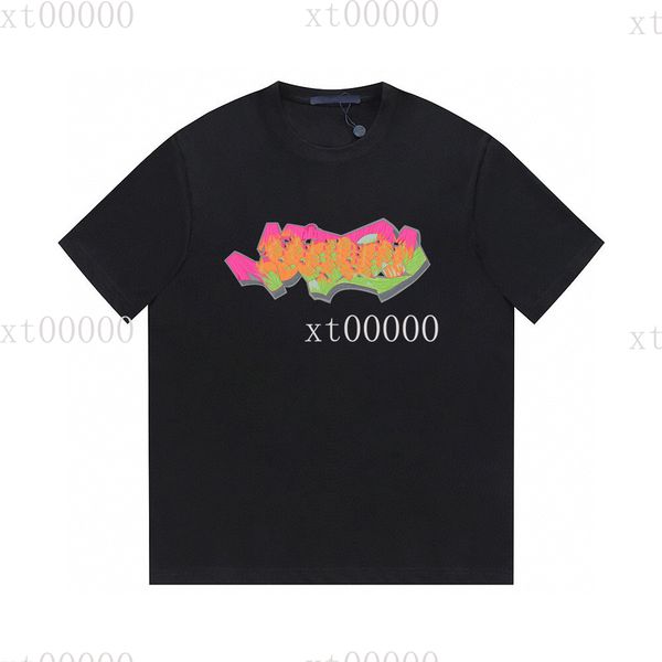 

22ss designer letter printed t shirts tee sweatshirt fashion high street short sleeves summer casual t-shirt breathable men women crew neck, Black;brown