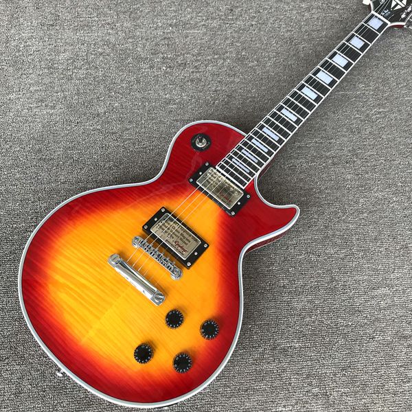 

custom shop, sunset color carstone, chrome accessories, ing