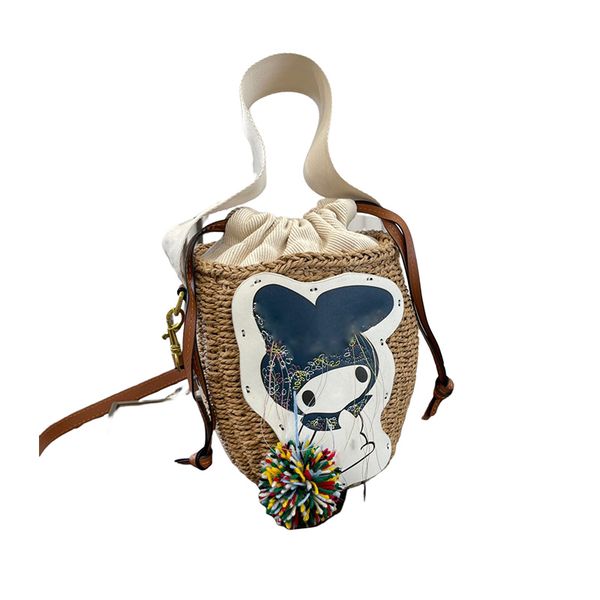 

designer x my melody basket tote bag women luxurys fashion logo fabric calfskin shoulder crossbody bags classic wallet