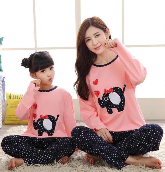 

2019 family matching mother daughter clothes christmas pajamas pyjama fille kids pijamas mommy and me clothes y1905238532847, Blue